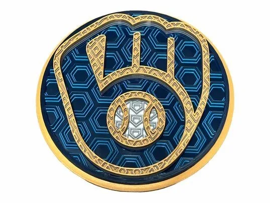 Milwaukee Brewers mosaic wall art – front view