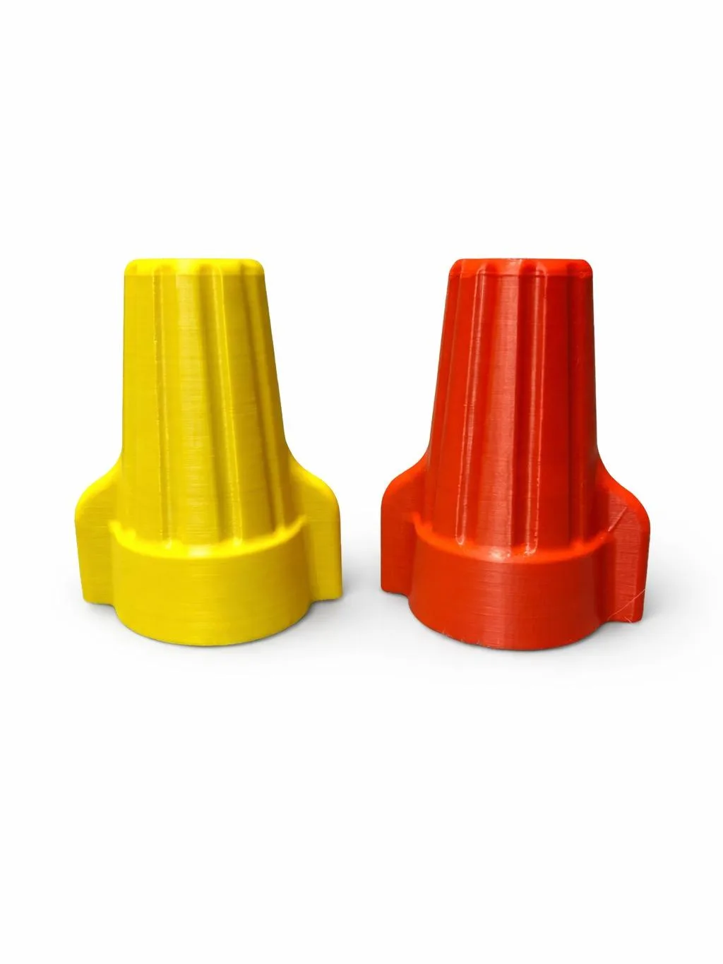 3D Printed Wire Nut Organizer | Yellow & Red Workshop Storage Container | 5 or 10 Inch